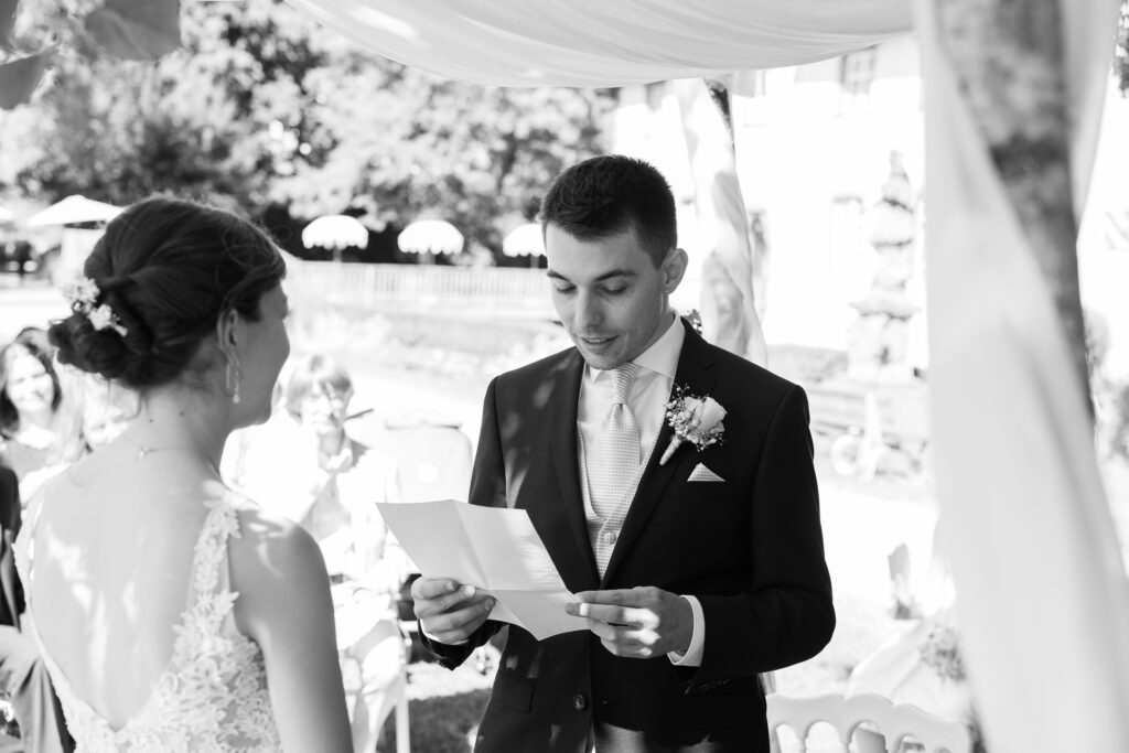 Hochzeit Inzlinger Wasserschloss – Trauung