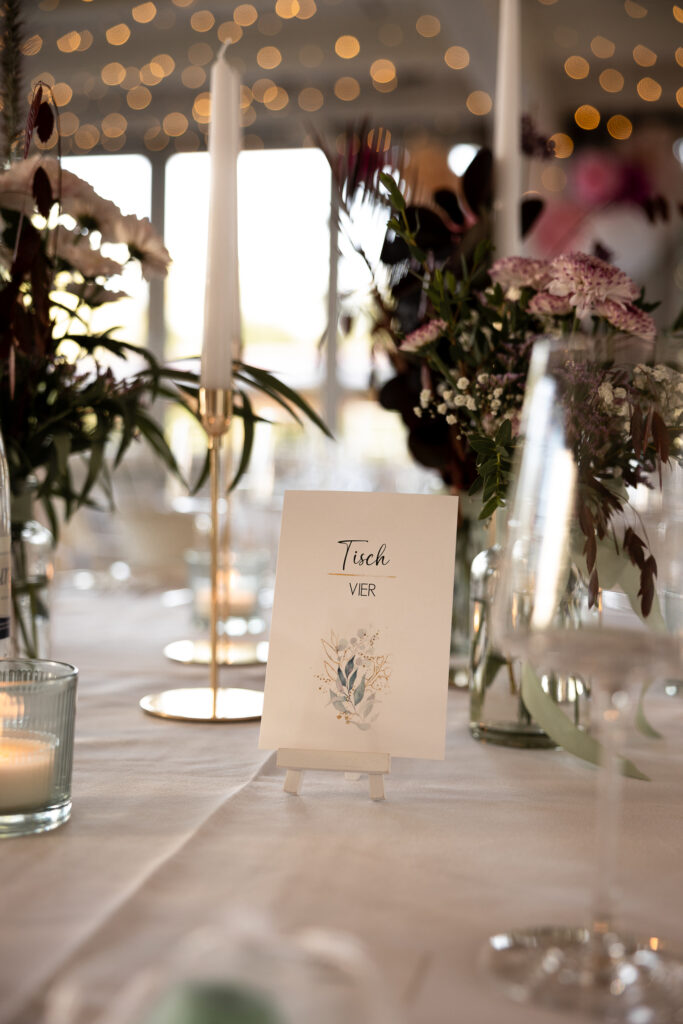 Hochzeit Schloss Bürgeln – Dinner